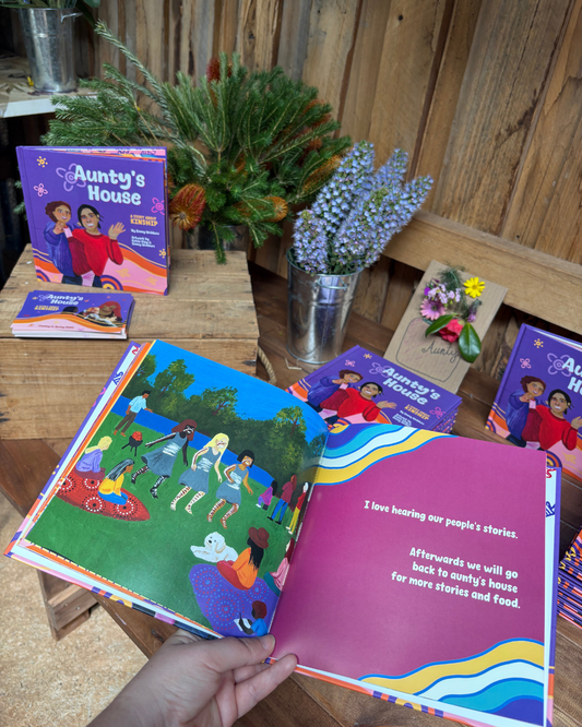 "Aunty's House" hardcover book