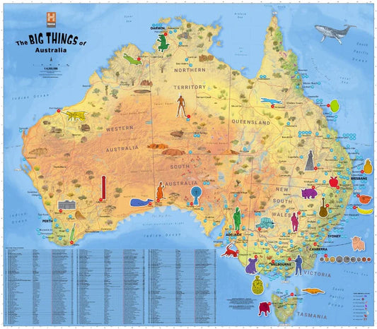 Big things of Australia Map