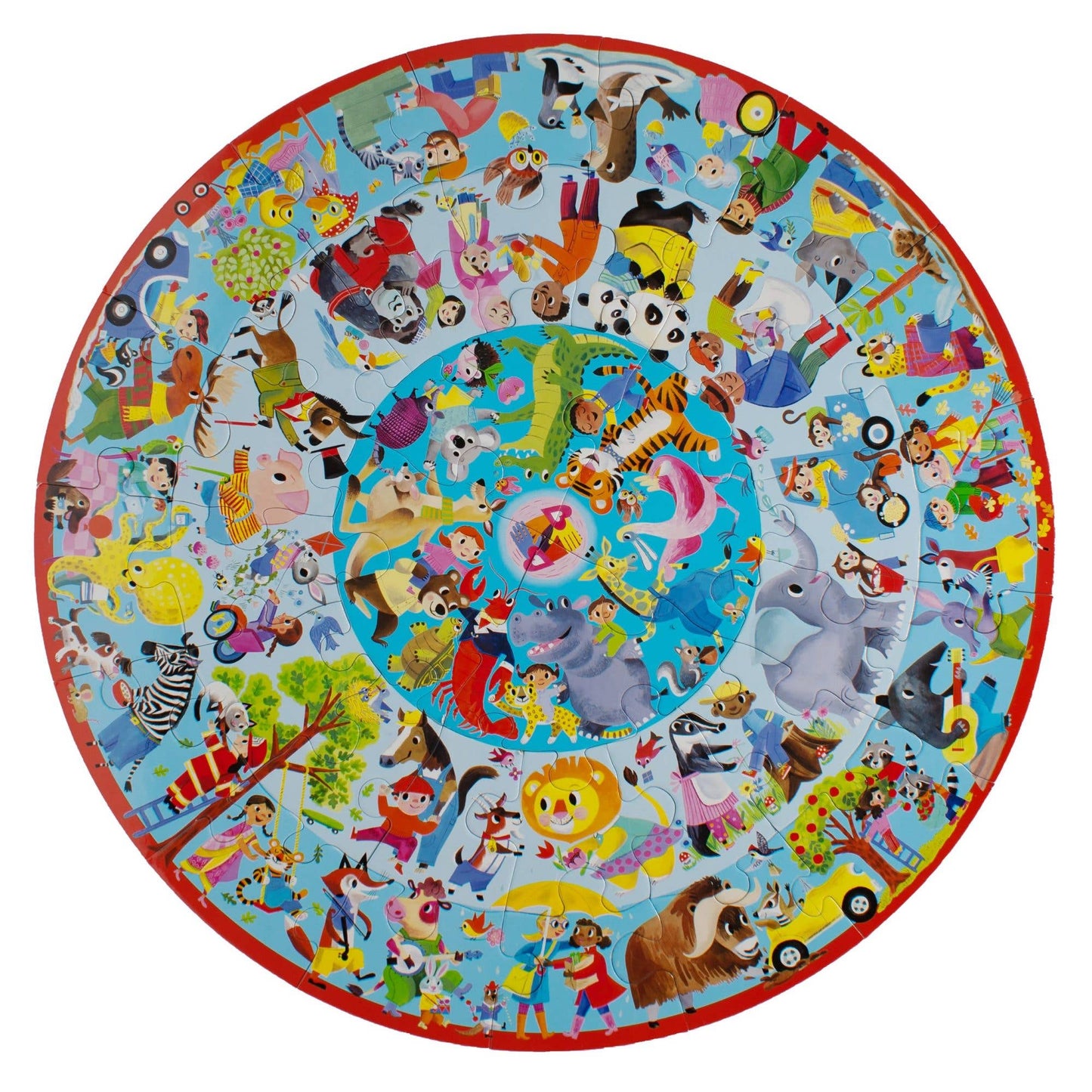 EeBoo 36 Pc Round Puzzle - Good Deeds