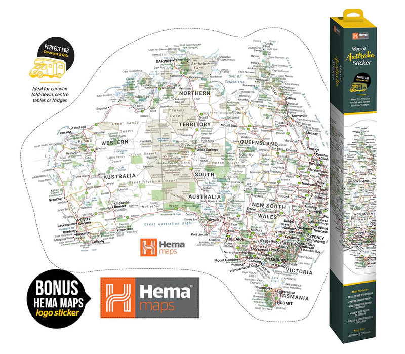 Map of Australia Sticker (Huge!)