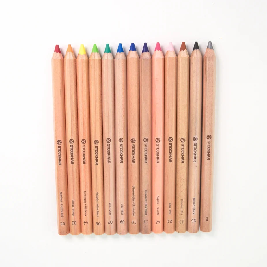 STOCKMAR Coloured Pencils Hexagonal - 12 + 1