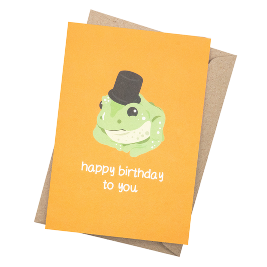 Frog Birthday Card