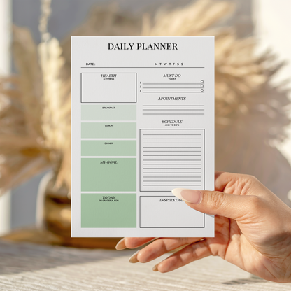Daily Planner Organisation notepad