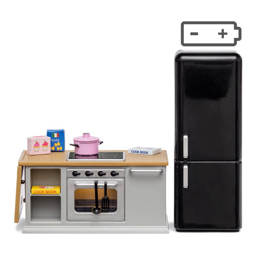 Lundby Doll House Furniture - Stove & Fridge Set