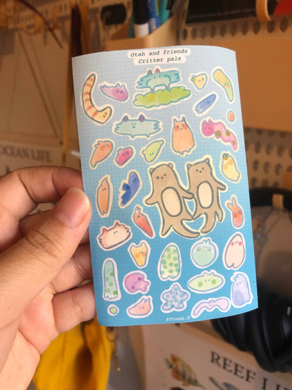 Otah and Friends Series Sticker Sheet OS1024