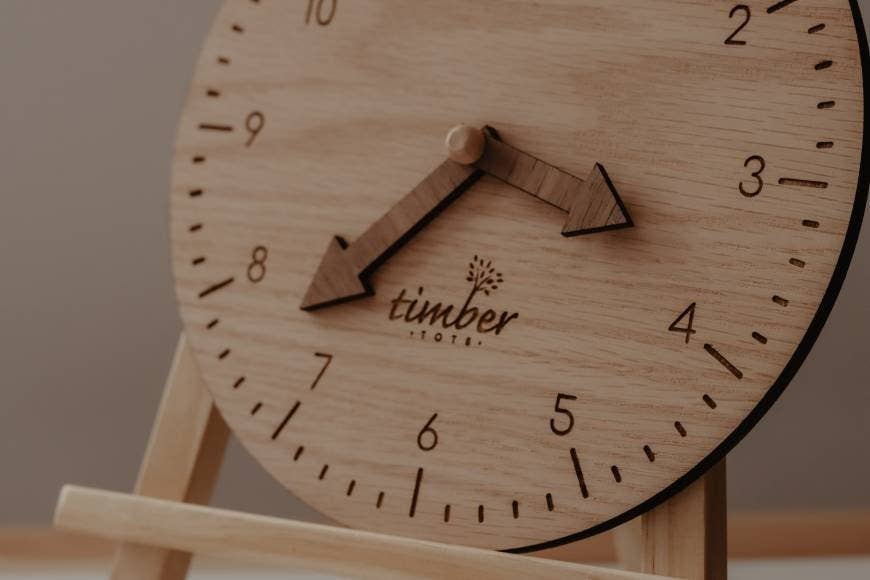 Montessori Timber Learning Clock