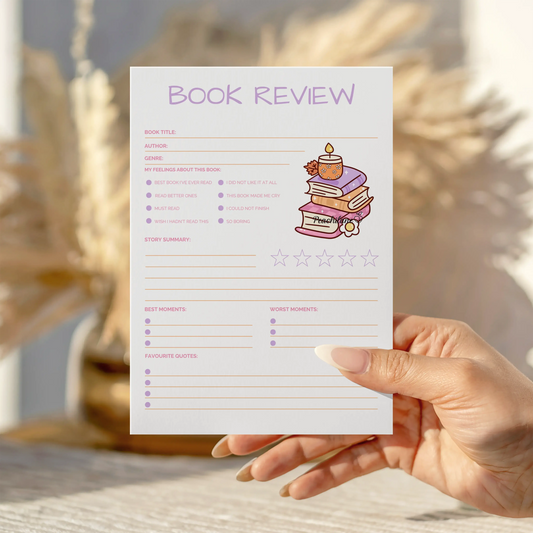 Book Review Notepad