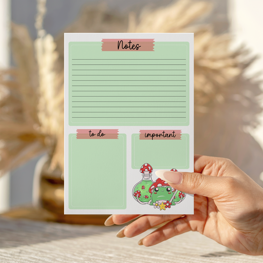 Mushy Frog Notepad A5