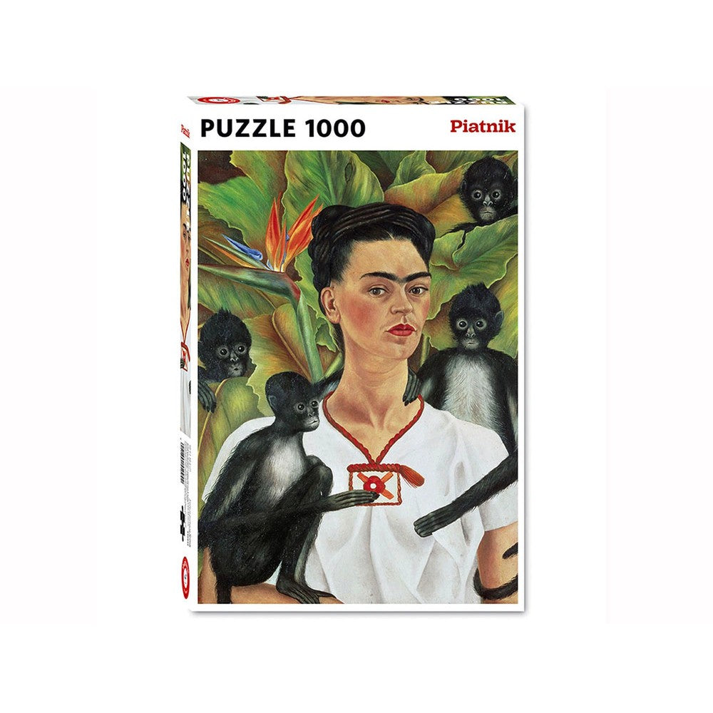 Kahlo Self-Portrait With Monkeys 1000pc Puzzle
