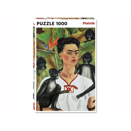 Kahlo Self-Portrait With Monkeys 1000pc Puzzle