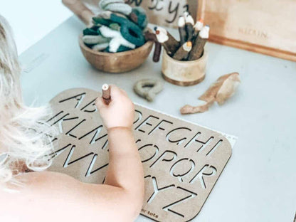 Uppercase Alphabet Stencil