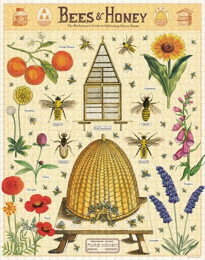 Cavallini - 1000 Pc Puzzle Bees and Honey
