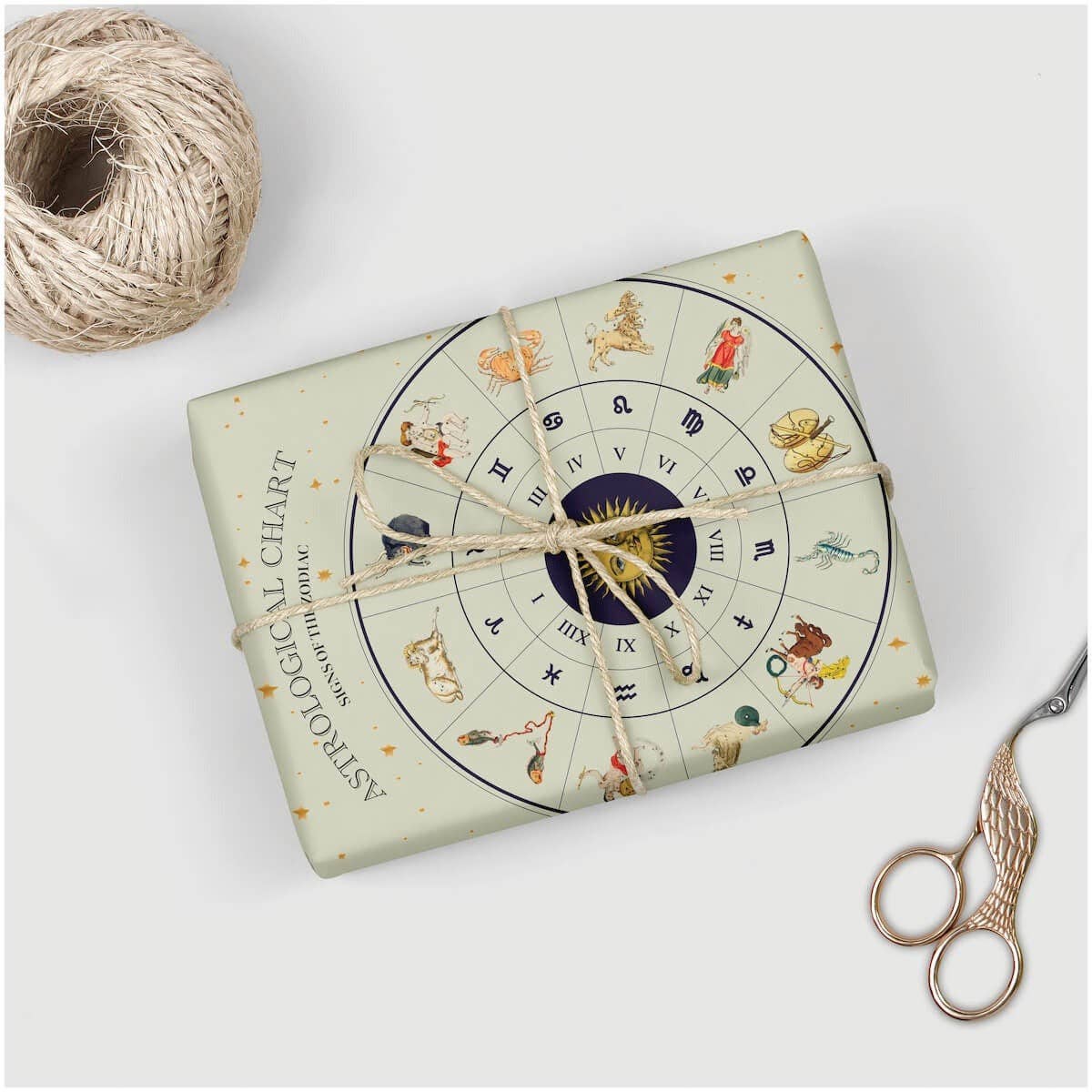 Double-Sided Wrapping Paper or Poster - Astrological Chart