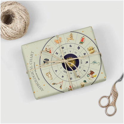 Double-Sided Wrapping Paper or Poster - Astrological Chart