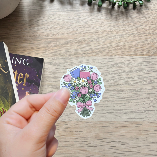 Book Bouquet Sticker