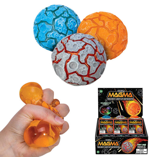 Schylling - Magma Ball - Light Up Squishy Meteorite