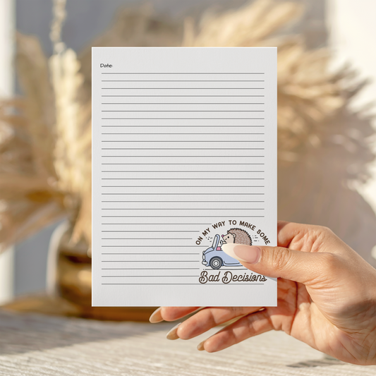 Bad Decisions Notepad A5