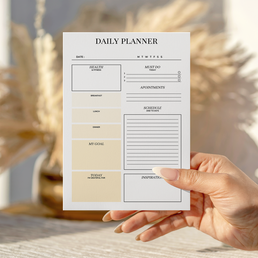 Daily Planner Organisation notepad