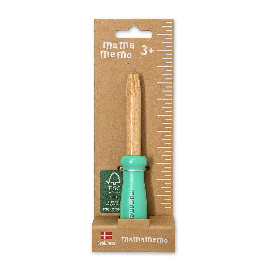 MamaMemo Wooden Workshop Tools - Phillips-Head Screwdriver