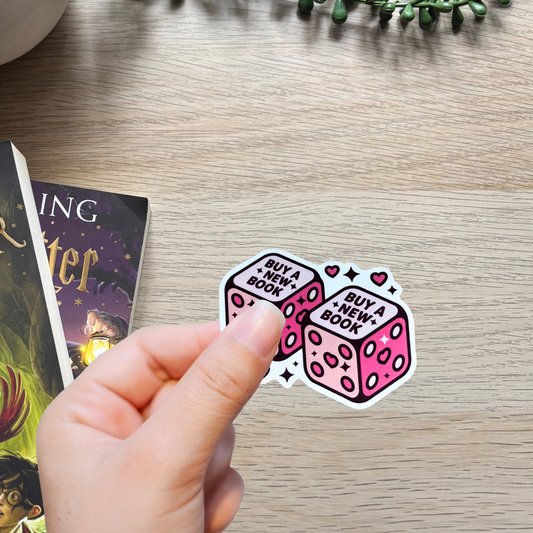 Book Dice Sticker
