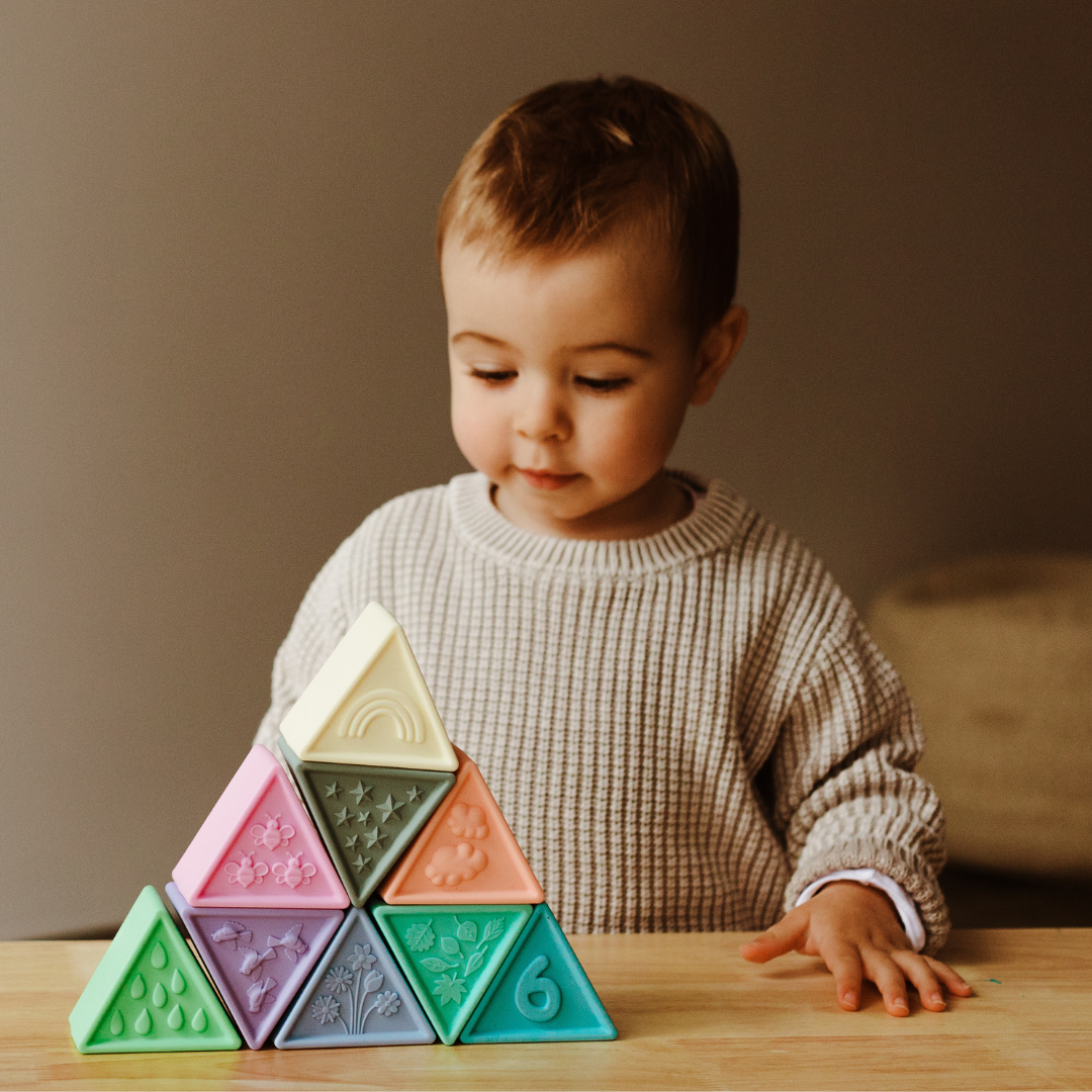 Triblox Building Blocks (Rainbow Pastel)