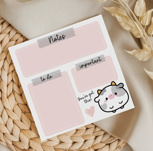 You've got this Cow Do list Memo Pad