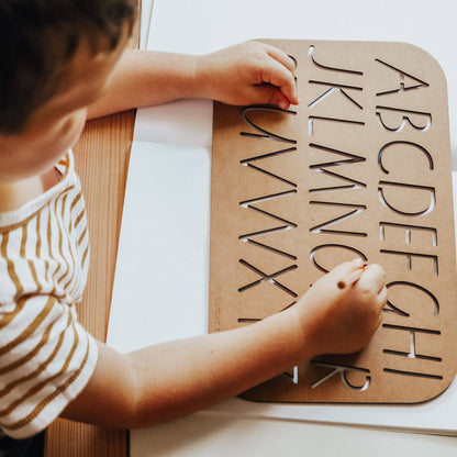 Uppercase Alphabet Stencil