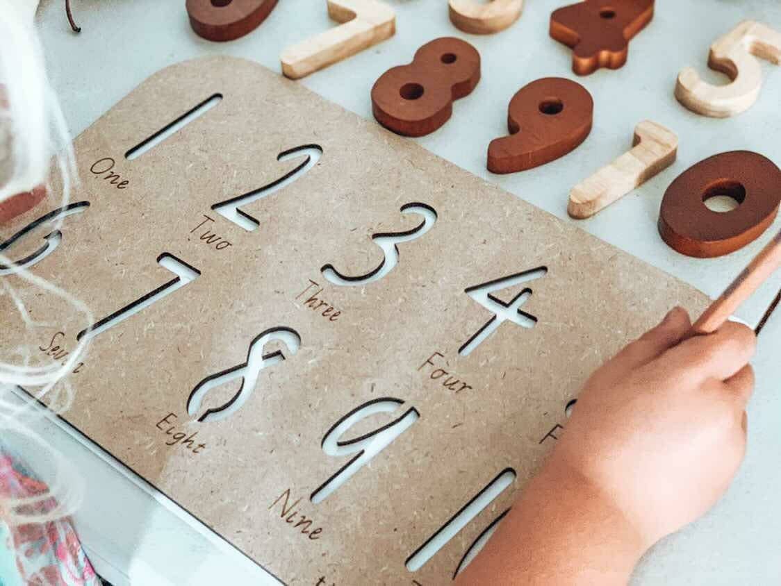 Numbers Stencil