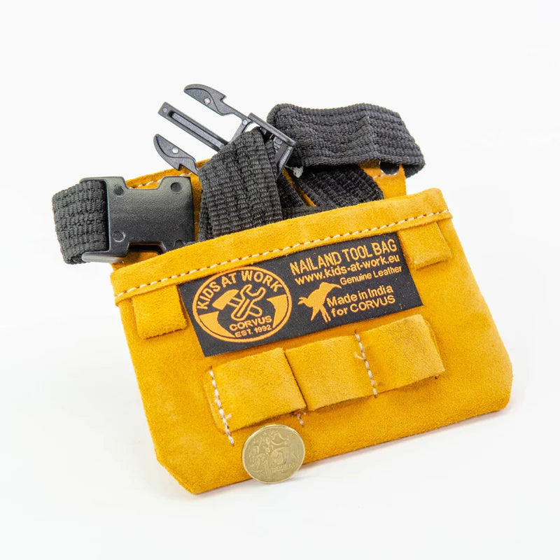 'Kids at Work' Leather Tool Belt