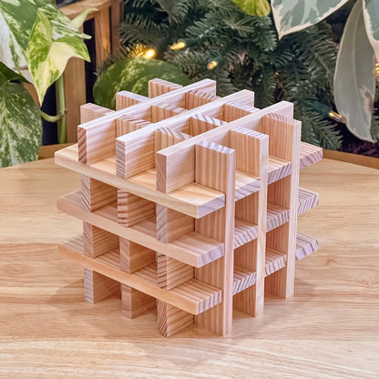 KAPLA Blocks: Building Planks (100, Natural, In Wooden Box)