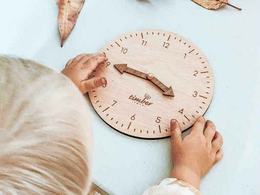 Montessori Timber Learning Clock