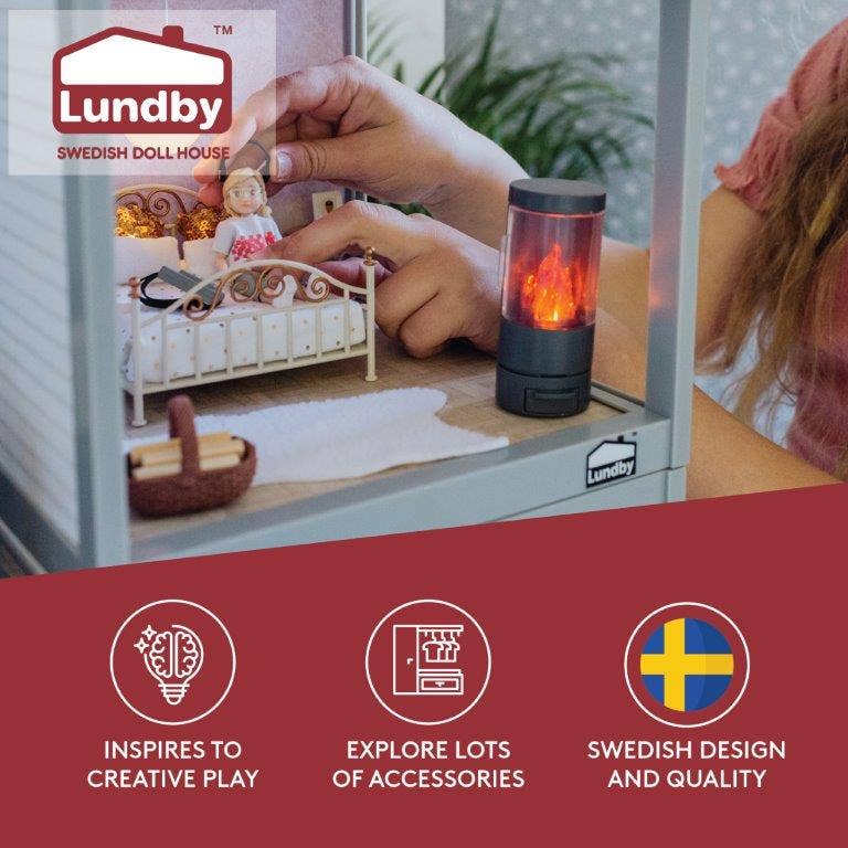 Lundby Doll House Accessories - Fireplace Set