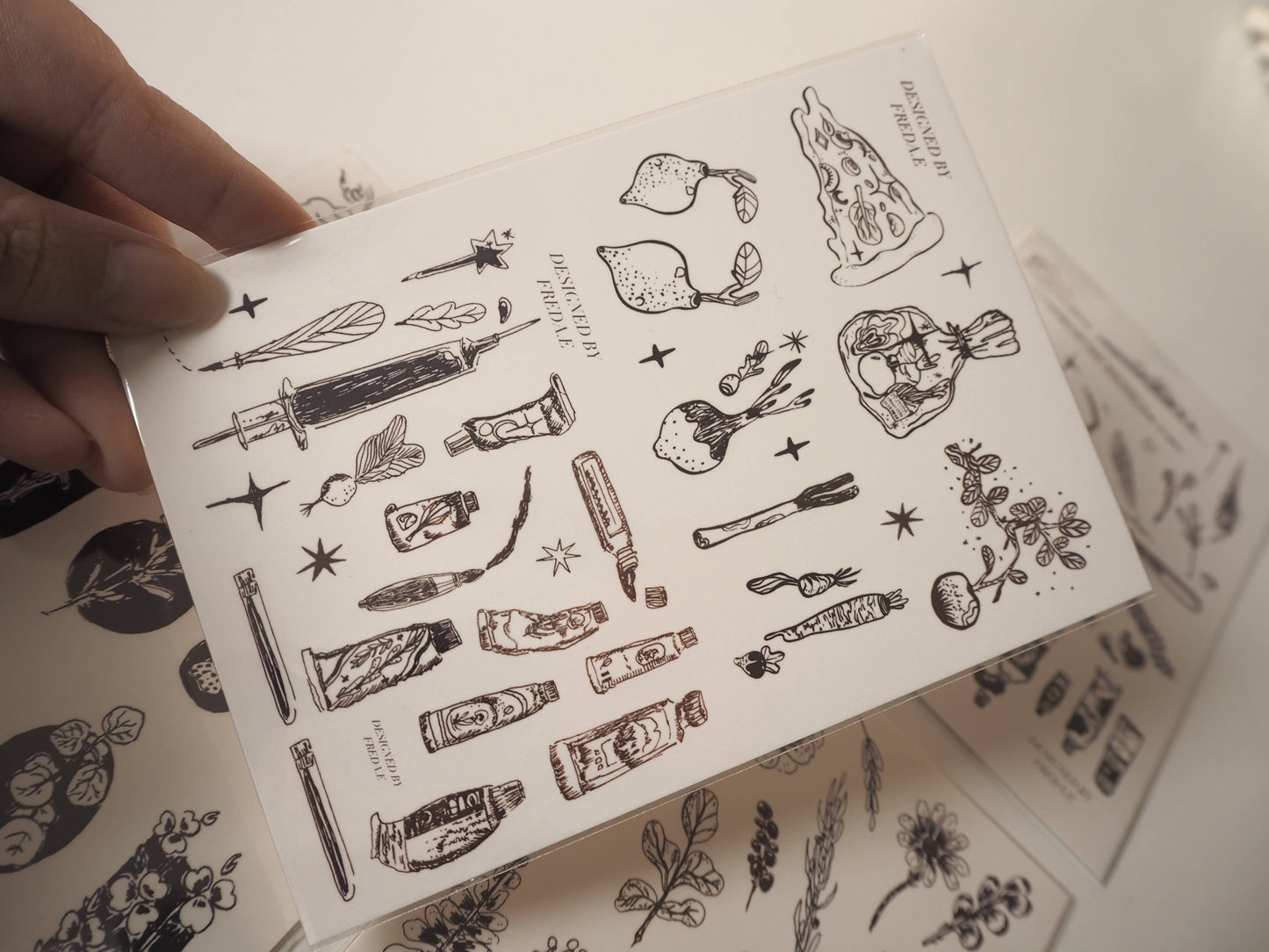 Waterproof Temporary tattoos Designed by Freda. E