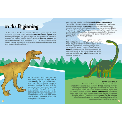 Puzzle and Book Set - Dinosaurs, 205 pcs