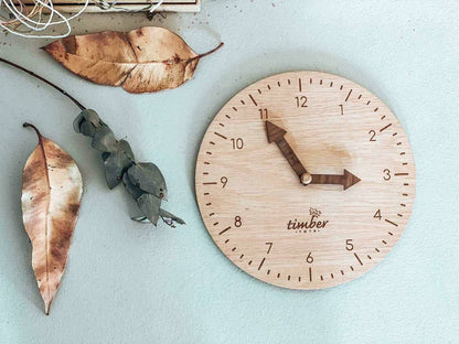 Montessori Timber Learning Clock