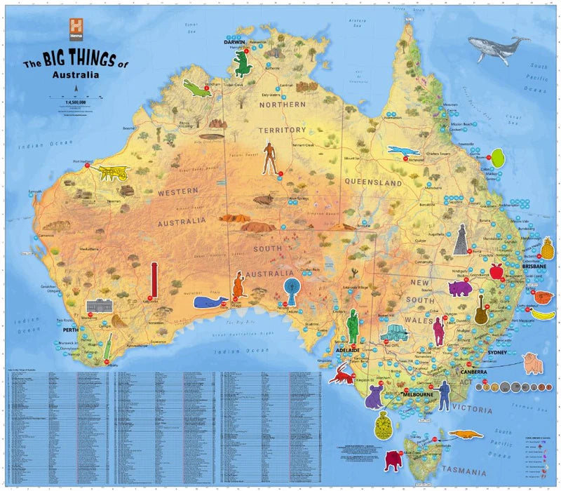 Big things of Australia Map