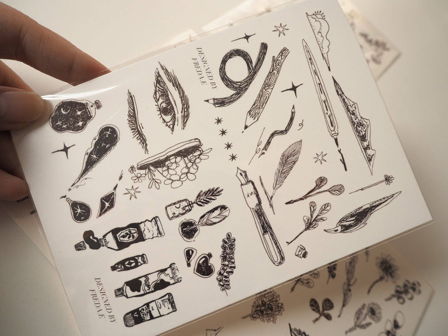Waterproof Temporary tattoos Designed by Freda. E
