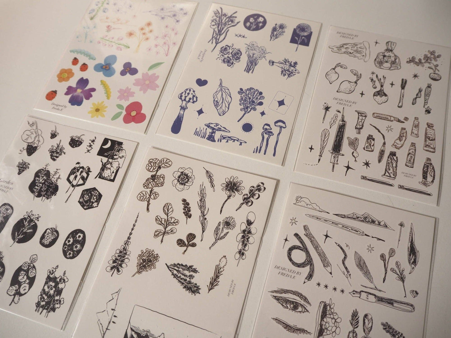 Waterproof Temporary tattoos Designed by Freda. E