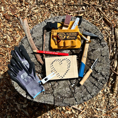 'Kids at Work' Leather Tool Belt