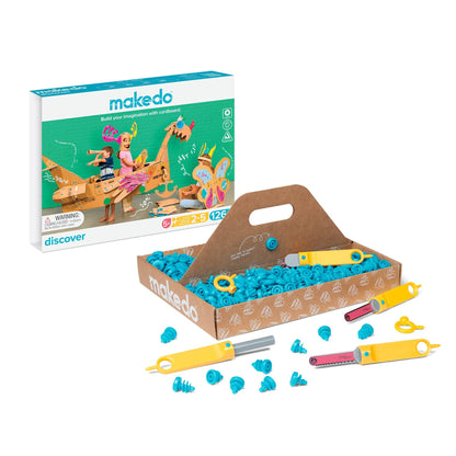 Discover Kit | Makedo Cardboard Construction for 2-5 Makers