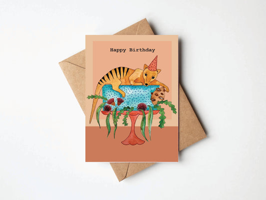 Happy Birthday Tiger Card
