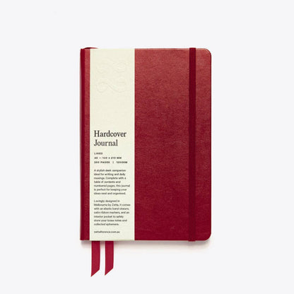 Lined Hardcover Elastic Journal - A5