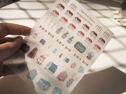 Tiny Town Houses - Rub-on Stickers/ Transfer Stickers 018
