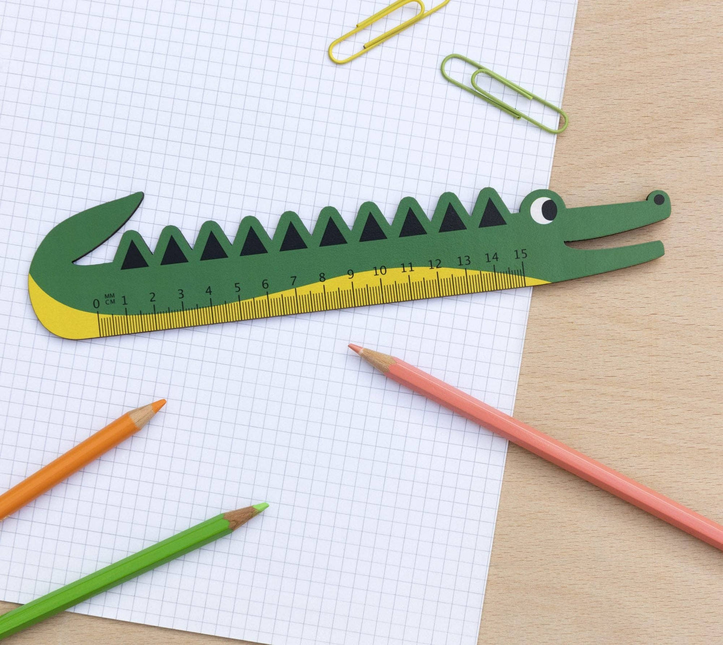 Animal Wooden Ruler 15cm