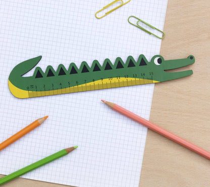 Animal Wooden Ruler 15cm