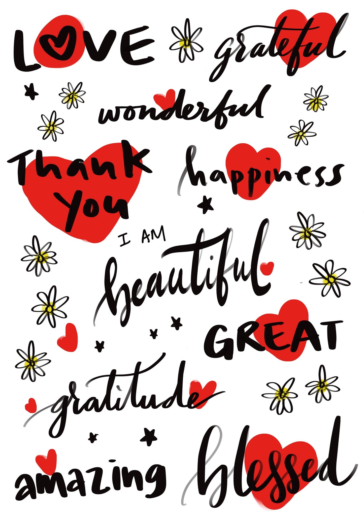 Lovely Words - Rub-on Stickers/ Transfer Stickers 021 (LFSO)