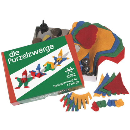 DIY Doll Making Kit - Tumbling Gnomes - Set of 4