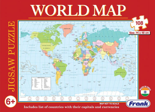 Frank Educational Puzzle - World Map