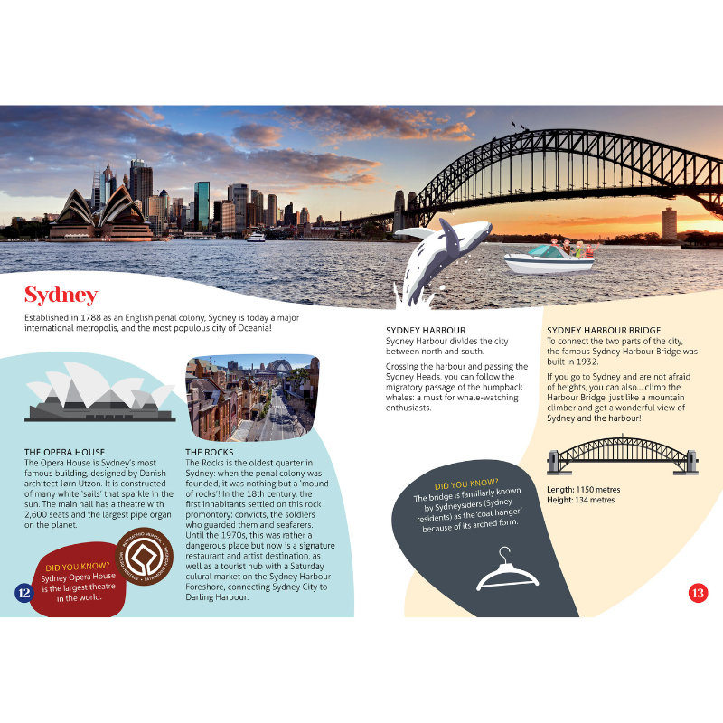 Sassi Travel, Learn and Explore - Puzzle and Book Set - Australia, 210 pcs