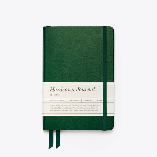 Lined Hardcover Elastic Journal - A5